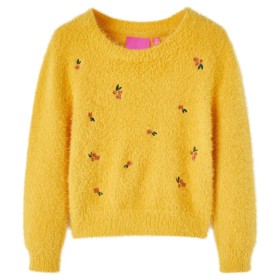 Ocher children's knitted sweater 140 by vidaXL, Kids T-shirts - Ref: Foro24-14941, Price: 16,99 €, Discount: %