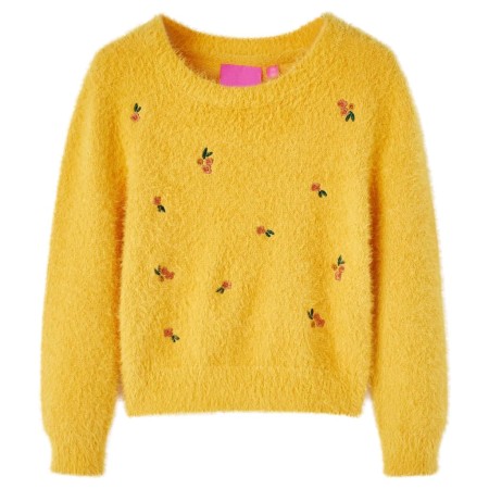 Ocher children's knitted sweater 140 by vidaXL, Kids T-shirts - Ref: Foro24-14941, Price: 16,99 €, Discount: %