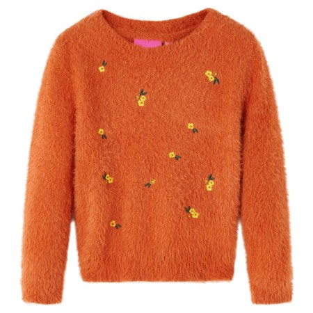 Orangefarbener Kinderstrickpullover 104 von vidaXL, Kinder-T-Shirts - Ref: Foro24-14943, Preis: 16,99 €, Rabatt: %