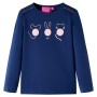 Camiseta infantil de manga larga azul marino 104 de vidaXL, Camisetas para niños - Ref: Foro24-13765, Precio: 9,99 €, Descuen...