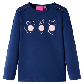 Navy blue long-sleeved children's t-shirt 128 by vidaXL, Kids T-shirts - Ref: Foro24-13767, Price: 8,99 €, Discount: %