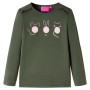 Khaki long-sleeved children's t-shirt 116 by vidaXL, Kids T-shirts - Ref: Foro24-13771, Price: 8,22 €, Discount: %