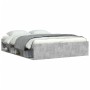 Estructura de cama gris hormigón 150x200 cm de vidaXL, Camas y somieres - Ref: Foro24-3203869, Precio: 142,82 €, Descuento: %