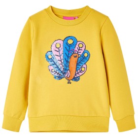 Dark ocher children's sweatshirt 140 by vidaXL, Kids T-shirts - Ref: Foro24-13603, Price: 14,99 €, Discount: %