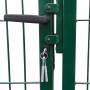 Garden fence gate with green steel posts 350x100 cm by vidaXL, garden gates - Ref: Foro24-142569, Price: 481,74 €, Discount: %