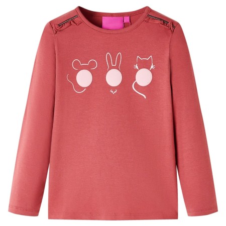 Tan pink long-sleeved children's t-shirt 140 by vidaXL, Kids T-shirts - Ref: Foro24-13778, Price: 9,67 €, Discount: %