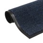 Alfombra de entrada rectangular de nudo 80x120 cm azul de vidaXL, Felpudos - Ref: Foro24-132713, Precio: 27,66 €, Descuento: %