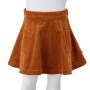 Falda infantil con bolsillos pana color coñac 104 de vidaXL, Pantalones de niños - Ref: Foro24-13880, Precio: 9,72 €, Descuen...