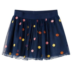 Falda infantil de tul con lunares azul marino 128 de vidaXL, Pantalones de niños - Ref: Foro24-13507, Precio: 9,99 €, Descuen...