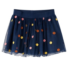 Children's tulle skirt with navy blue polka dots 104 by vidaXL, kids pants - Ref: Foro24-13505, Price: 9,99 €, Discount: %