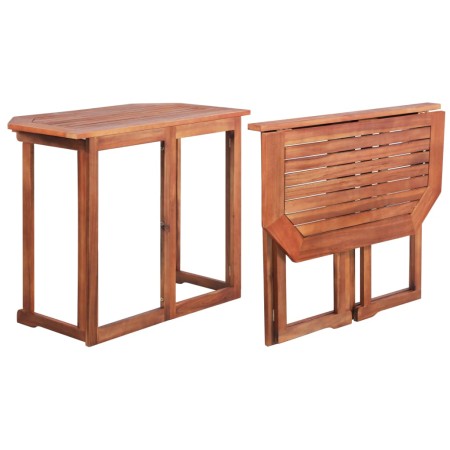 Mesa para terraza bistró madera maciza de acacia 90x50x75 cm de vidaXL, Mesas de jardín - Ref: Foro24-44039, Precio: 98,99 €,...