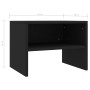 Black plywood nightstand 40x30x30 cm by vidaXL, Nightstands - Ref: Foro24-800065, Price: 25,99 €, Discount: %