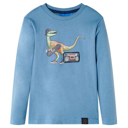 Children's long-sleeved t-shirt medium blue 116 by vidaXL, Kids T-shirts - Ref: Foro24-12846, Price: 8,22 €, Discount: %