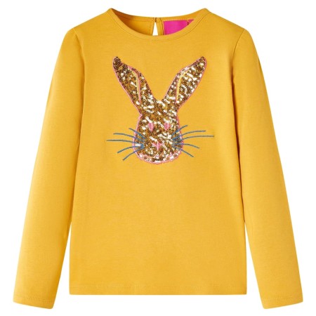 Children's long-sleeved t-shirt in ocher color 92 by vidaXL, Kids T-shirts - Ref: Foro24-13964, Price: 10,43 €, Discount: %