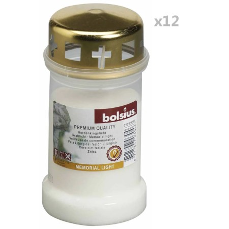 Bolsius Commemorative candles with lid No 3 12 units transparent by Bolsius, Candles - Ref: Foro24-418900, Price: 30,72 €, Di...