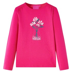 Camiseta infantil de manga larga rosa brillante 104 de vidaXL, Camisetas para niños - Ref: Foro24-13985, Precio: 10,99 €, Des...