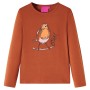 Children's long-sleeved t-shirt in cognac color 104 by vidaXL, Kids T-shirts - Ref: Foro24-14340, Price: 7,82 €, Discount: %