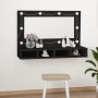 Furniture with mirror and black LED 90x31.5x62 cm by vidaXL, bathroom vanities - Ref: Foro24-833488, Price: 61,82 €, Discount: %