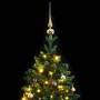 Artificial Christmas tree with hinges 150 LED and balls 150 cm by vidaXL, Christmas trees - Ref: Foro24-3210274, Price: 102,1...