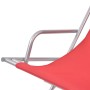 Reclining sun loungers, 2 units, red steel by vidaXL, Loungers - Ref: Foro24-42937, Price: 111,25 €, Discount: %