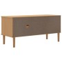 Mueble de TV SENJA aspecto ratán madera pino marrón 106x40x49cm de vidaXL, Muebles TV - Ref: Foro24-358040, Precio: 72,99 €, ...