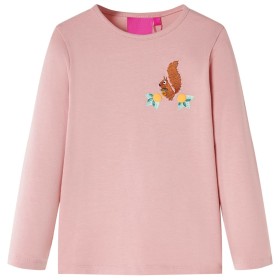 Children's long-sleeved t-shirt light pink 116 by vidaXL, Kids T-shirts - Ref: Foro24-13511, Price: 9,99 €, Discount: %