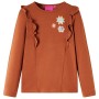 Langarm-T-Shirt für Kinder in der Farbe Cognac 140 von vidaXL, Kinder-T-Shirts - Ref: Foro24-13683, Preis: 9,49 €, Rabatt: %