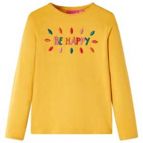 Dunkelockerfarbenes, langärmliges Kinder-T-Shirt 92 von vidaXL, Kinder-T-Shirts - Ref: Foro24-13719, Preis: 8,99 €, Rabatt: %