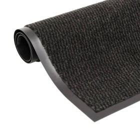 Rectangular knotted entrance mat 120x180 cm black by vidaXL, Doormats - Ref: Foro24-132719, Price: 51,35 €, Discount: %