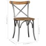 Dining chairs 2 units solid mango wood by vidaXL, dining chairs - Ref: Foro24-244592, Price: 288,88 €, Discount: %