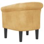 Sillón de cuero sintético dorado de vidaXL, Sillones - Ref: Foro24-356500, Precio: 156,16 €, Descuento: %