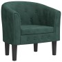 Sillón de terciopelo verde oscuro de vidaXL, Sillones - Ref: Foro24-356472, Precio: 165,99 €, Descuento: %