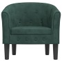 Sillón de terciopelo verde oscuro de vidaXL, Sillones - Ref: Foro24-356472, Precio: 165,99 €, Descuento: %