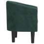 Sillón de terciopelo verde oscuro de vidaXL, Sillones - Ref: Foro24-356472, Precio: 165,99 €, Descuento: %