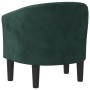 Sillón de terciopelo verde oscuro de vidaXL, Sillones - Ref: Foro24-356472, Precio: 165,99 €, Descuento: %