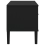 Mueble de TV SENJA aspecto ratán madera pino negro 106x40x49 cm de vidaXL, Muebles TV - Ref: Foro24-358042, Precio: 72,93 €, ...