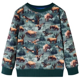 Dark green children's sweatshirt 116 by vidaXL, Kids T-shirts - Ref: Foro24-12981, Price: 12,99 €, Discount: %