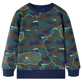 Dunkles Khaki-Mélange-Sweatshirt für Kinder 140 von vidaXL, Kinder-T-Shirts - Ref: Foro24-13243, Preis: 14,99 €, Rabatt: %