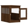 Dog cage engineered wood brown oak 55x80x68 cm by vidaXL, Dog kennels - Ref: Foro24-838329, Price: 100,38 €, Discount: %