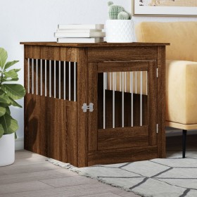 Dog cage engineered wood brown oak 64.5x80x71 cm by vidaXL, Dog kennels - Ref: Foro24-838336, Price: 112,14 €, Discount: %