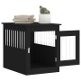 Black engineered wood dog cage 55x75x65 cm by vidaXL, Dog kennels - Ref: Foro24-838317, Price: 89,13 €, Discount: %