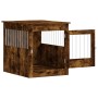 Engineered wood dog cage smoked oak 64.5x80x71 cm by vidaXL, Dog kennels - Ref: Foro24-838334, Price: 102,83 €, Discount: %