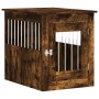 Smoked oak engineered wood dog cage 55x75x65 cm by vidaXL, Dog kennels - Ref: Foro24-838320, Price: 91,33 €, Discount: %