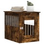 Smoked oak engineered wood dog cage 55x75x65 cm by vidaXL, Dog kennels - Ref: Foro24-838320, Price: 91,33 €, Discount: %