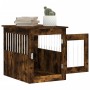 Smoked oak engineered wood dog cage 55x75x65 cm by vidaXL, Dog kennels - Ref: Foro24-838320, Price: 91,33 €, Discount: %