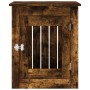 Smoked oak engineered wood dog cage 55x75x65 cm by vidaXL, Dog kennels - Ref: Foro24-838320, Price: 91,33 €, Discount: %