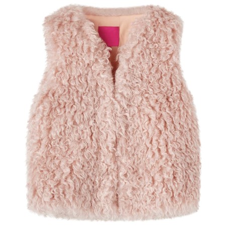 Children's light pink synthetic fur vest 116 by vidaXL, Children's outerwear - Ref: Foro24-14396, Price: 11,75 €, Discount: %