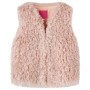 Children's light pink synthetic fur vest 116 by vidaXL, Children's outerwear - Ref: Foro24-14396, Price: 11,75 €, Discount: %