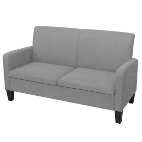 2-Sitzer-Sofa 135x65x76 cm hellgrau von vidaXL, Sofas - Ref: Foro24-244708, Preis: 243,95 €, Rabatt: %