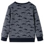 Children's navy blue mélange sweatshirt 116 by vidaXL, Kids T-shirts - Ref: Foro24-13151, Price: 13,01 €, Discount: %